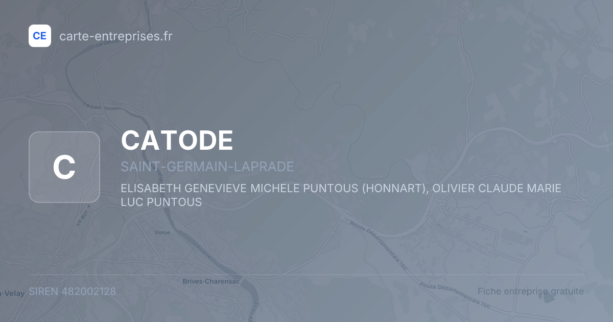 CATODE — 482002128 — fiche entreprise