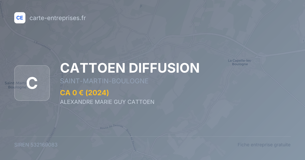 CATTOEN DIFFUSION — 532169083 — fiche entreprise