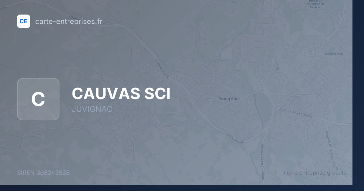 CAUVAS SCI — 308242528 — fiche entreprise
