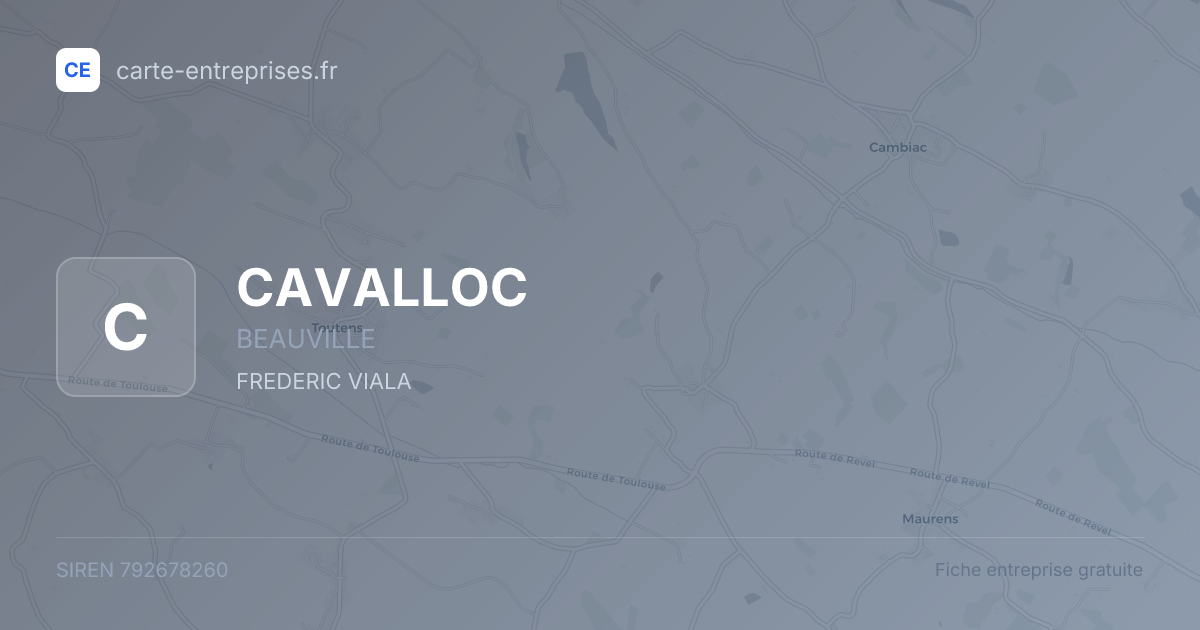 CAVALLOC — 792678260 — fiche entreprise