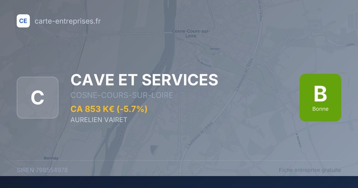CAVE ET SERVICES — 798554978 — fiche entreprise