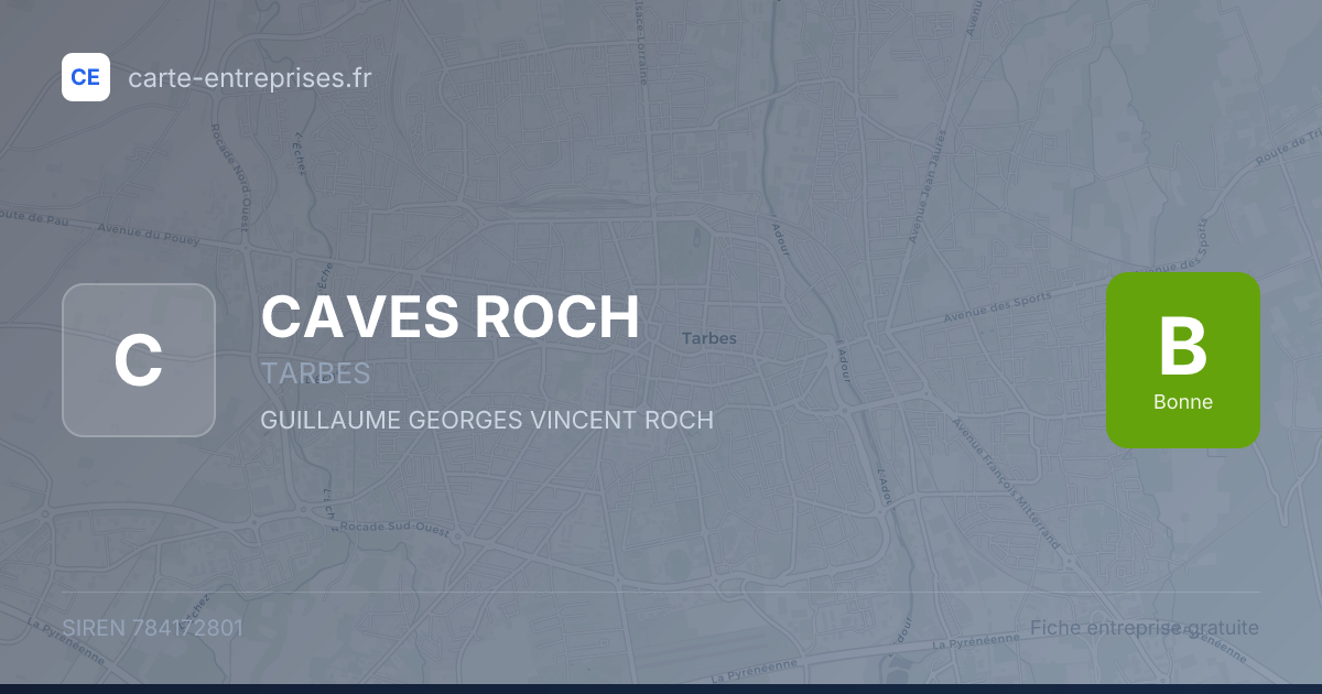 CAVES ROCH — 784172801 — fiche entreprise