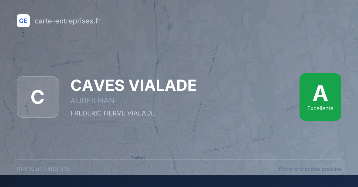 CAVES VIALADE — 845406305 — fiche entreprise