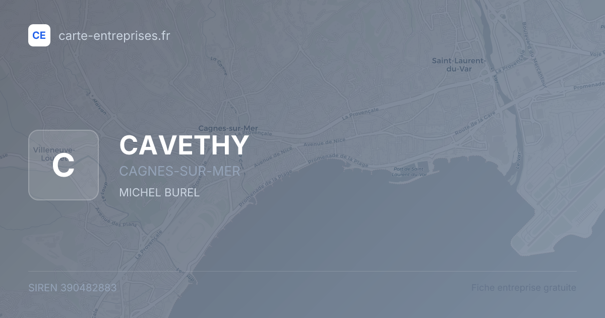 CAVETHY — 390482883 — fiche entreprise