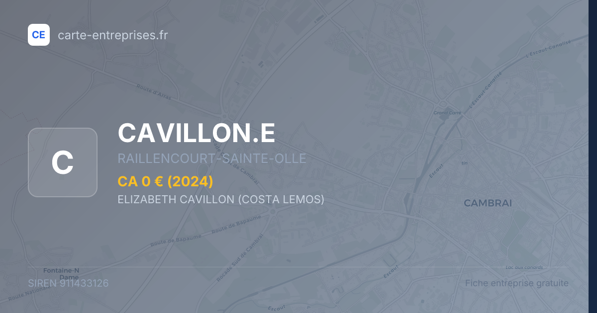 CAVILLON.E — 911433126 — fiche entreprise