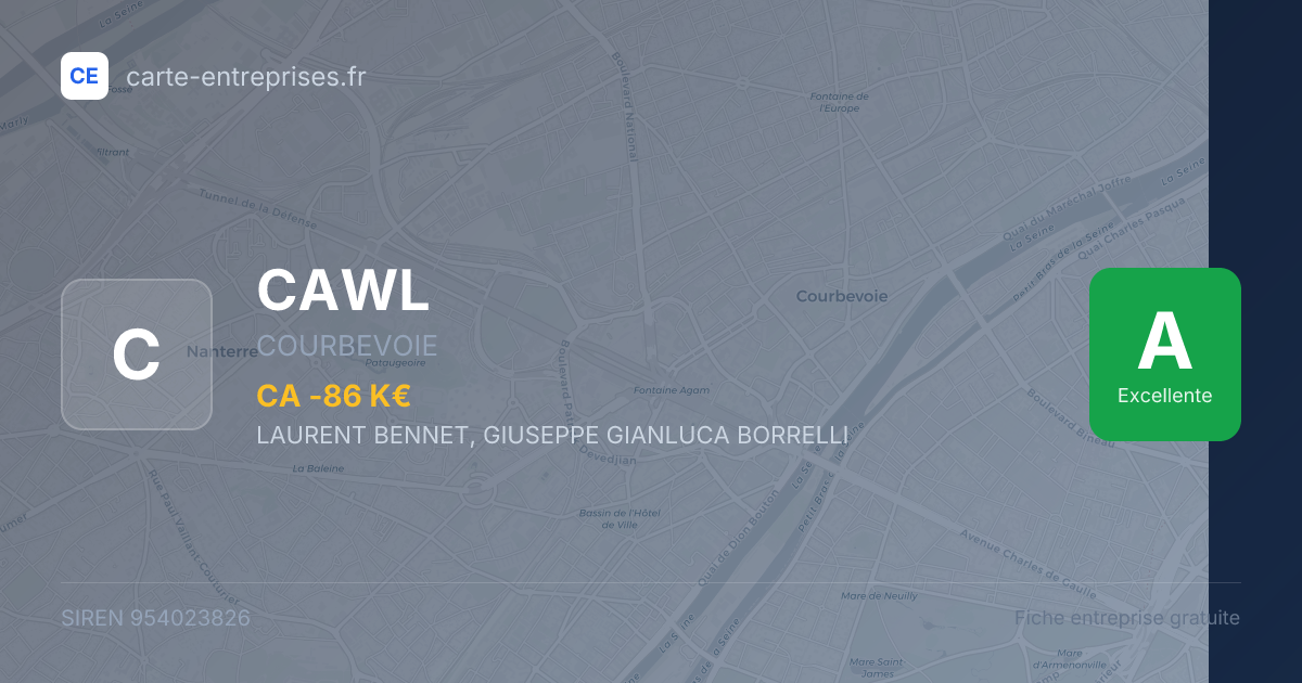 CAWL — 954023826 — fiche entreprise
