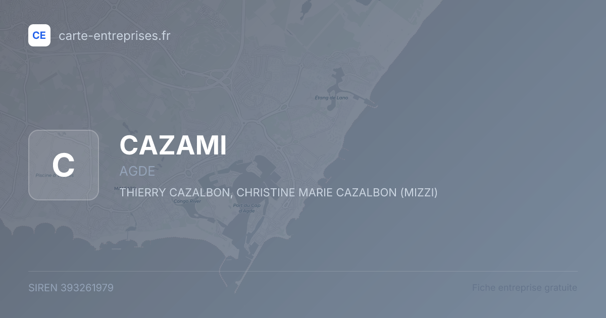 CAZAMI — 393261979 — fiche entreprise