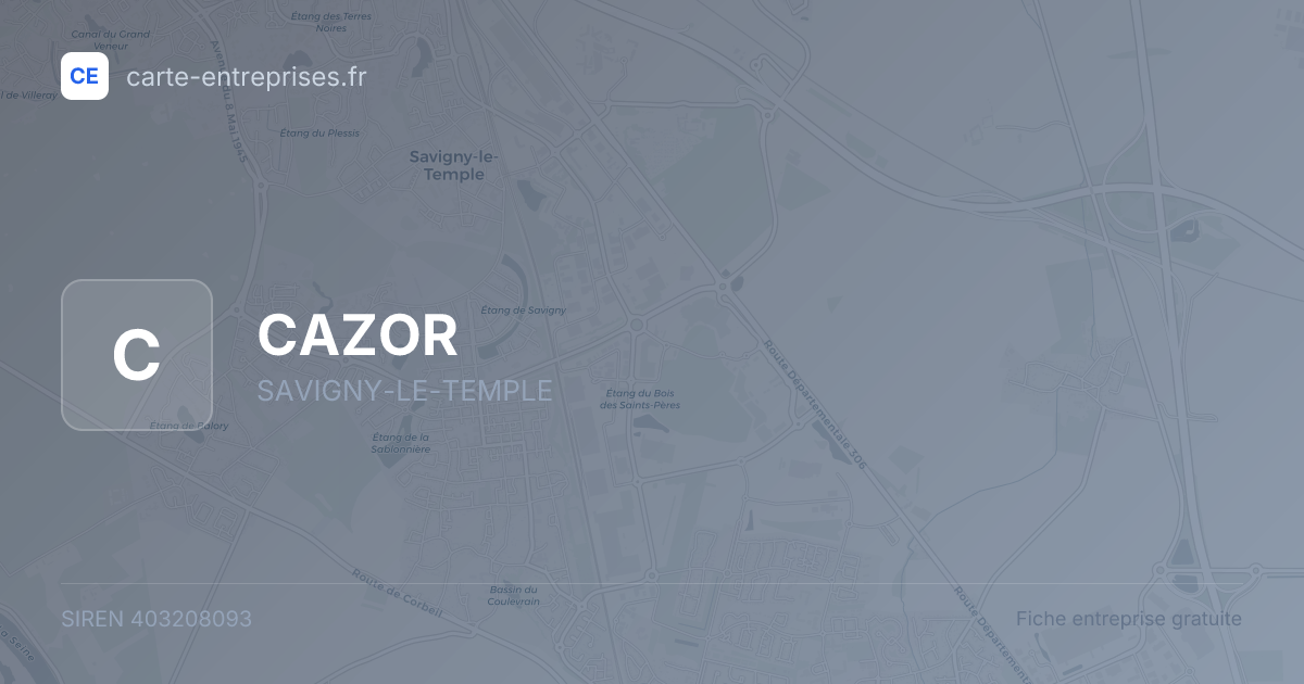 CAZOR — 403208093 — fiche entreprise