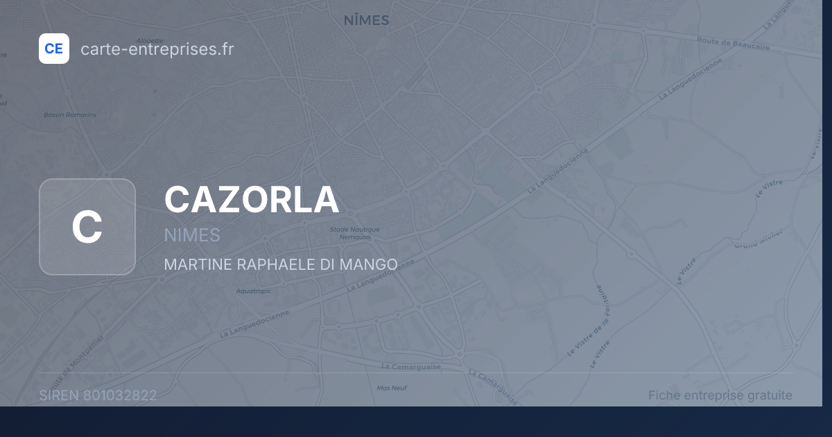 CAZORLA — 801032822 — fiche entreprise