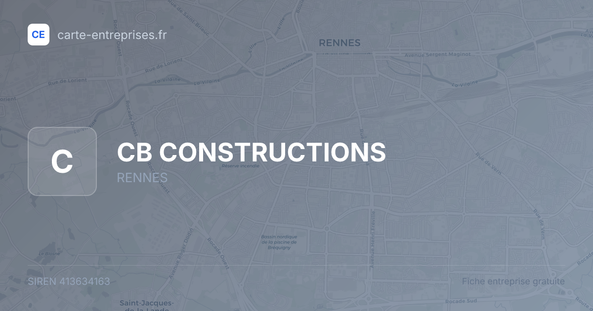 CB CONSTRUCTIONS — 413634163 — fiche entreprise
