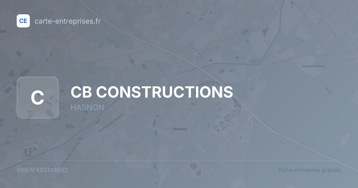 CB CONSTRUCTIONS — 493149652 — fiche entreprise
