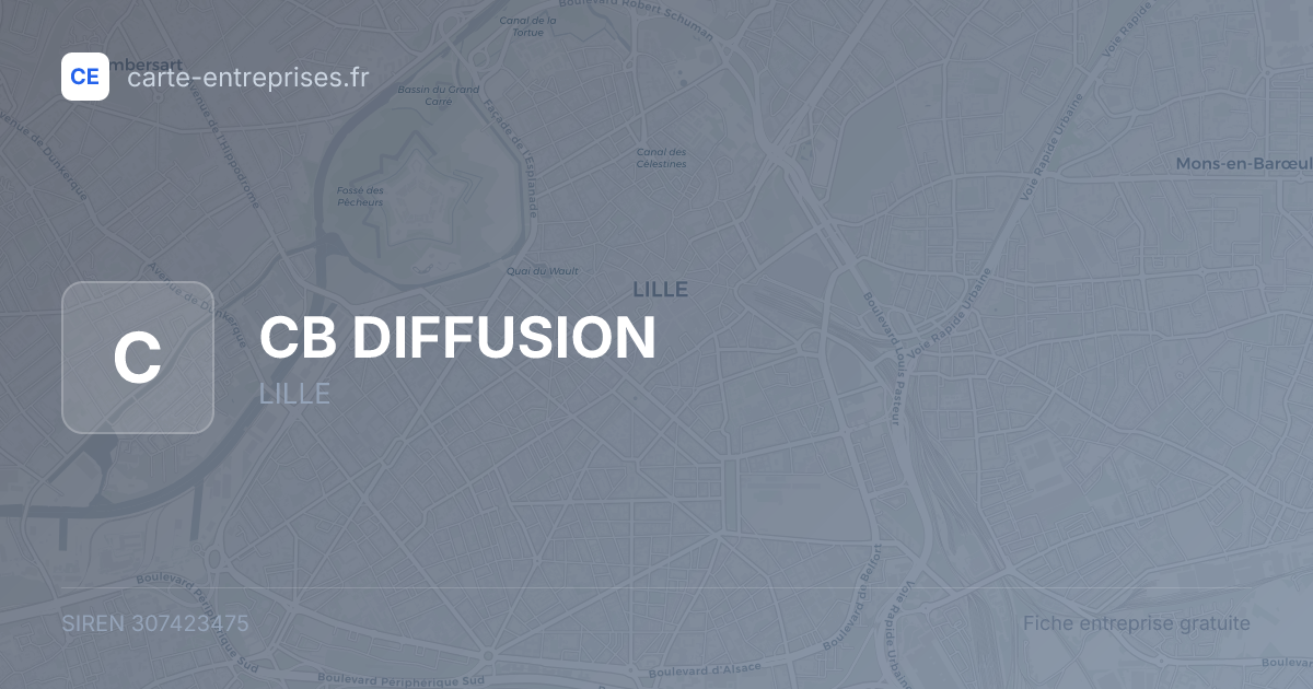 CB DIFFUSION — 307423475 — fiche entreprise