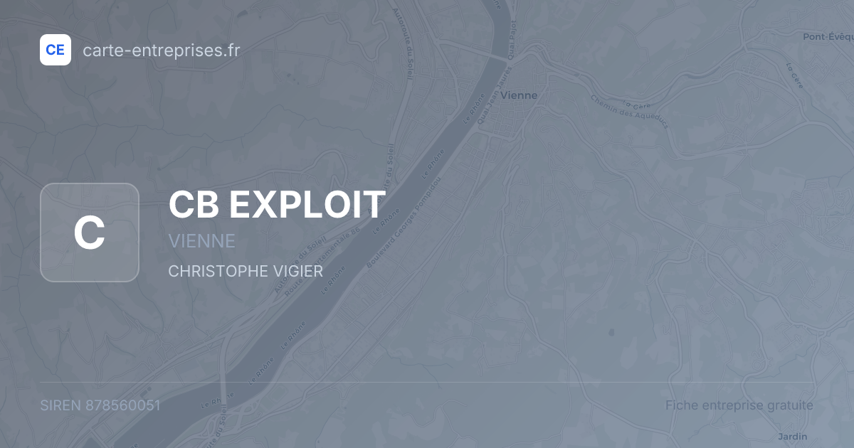 CB EXPLOIT — 878560051 — fiche entreprise