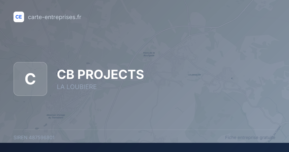 CB PROJECTS — 487596801 — fiche entreprise