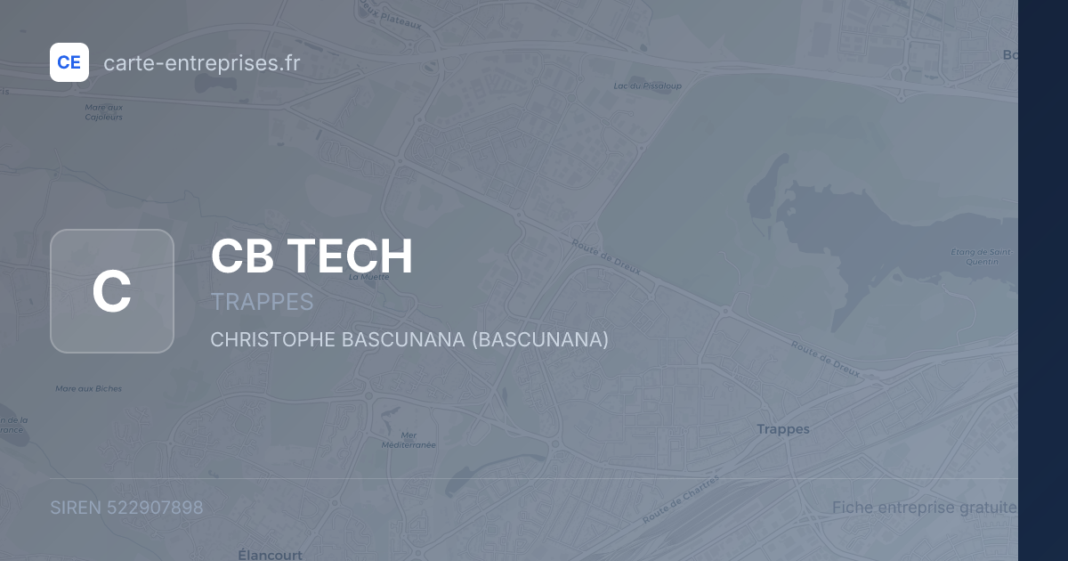 CB TECH — 522907898 — fiche entreprise