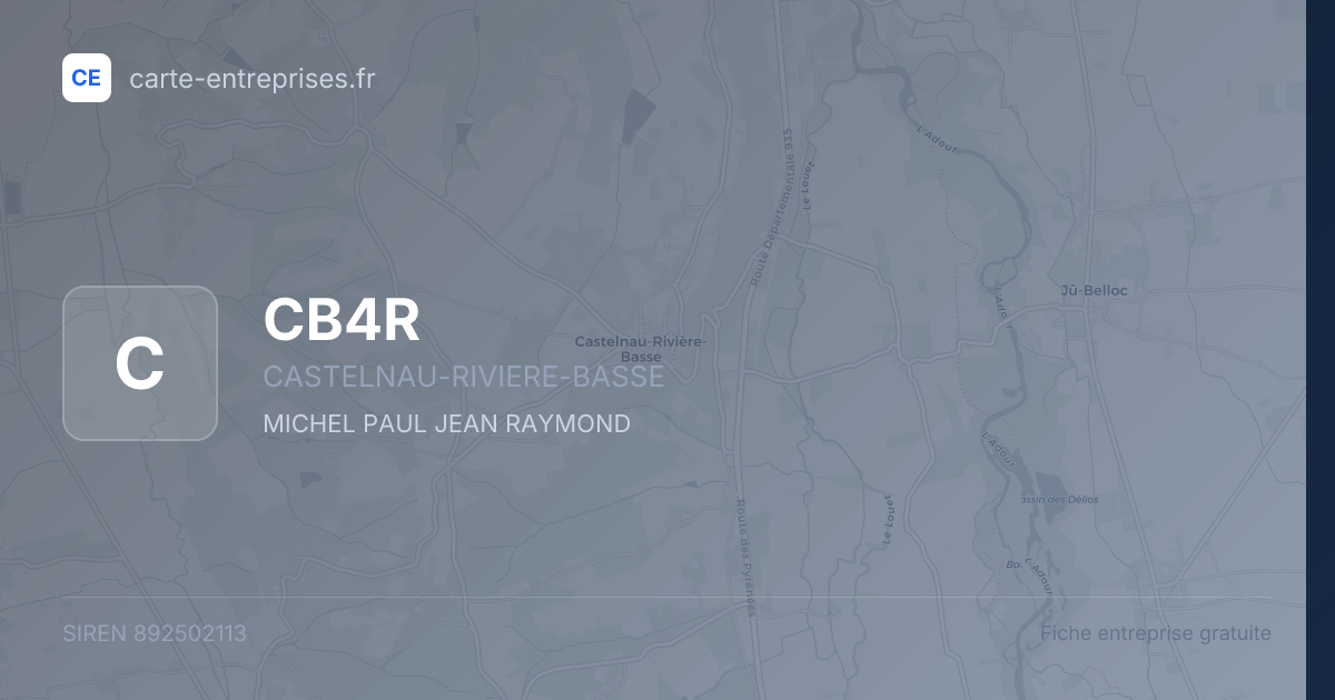 CB4R — 892502113 — fiche entreprise