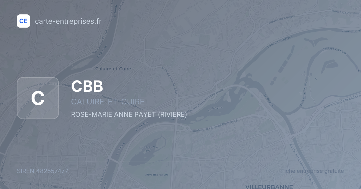 CBB — 482557477 — fiche entreprise