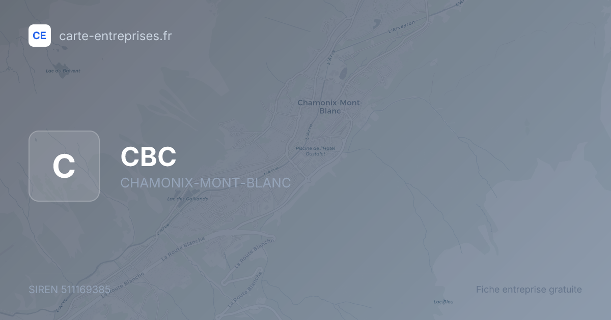 CBC — 511169385 — fiche entreprise