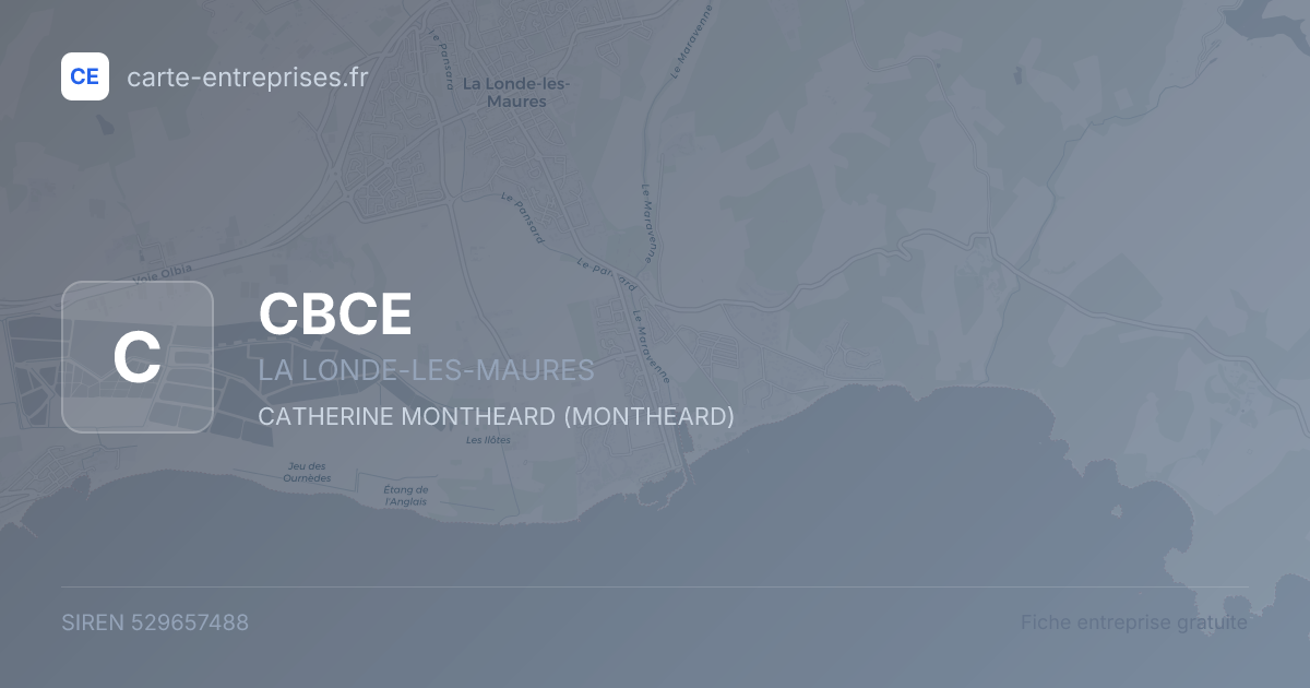 CBCE — 529657488 — fiche entreprise