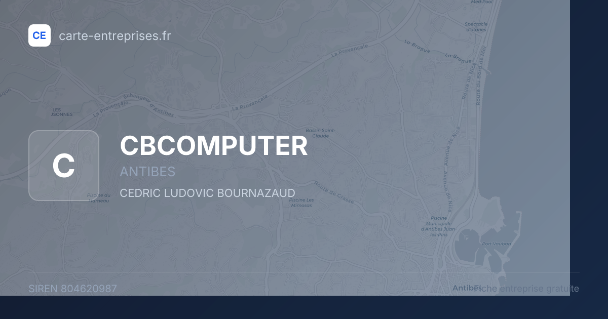 CBCOMPUTER — 804620987 — fiche entreprise