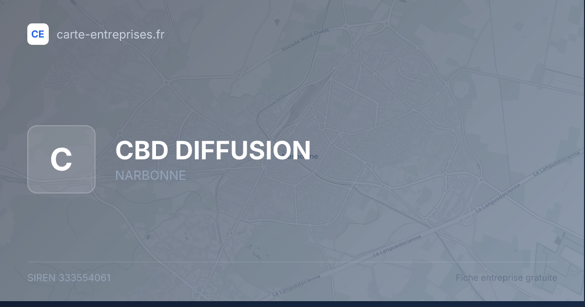 CBD DIFFUSION — 333554061 — fiche entreprise