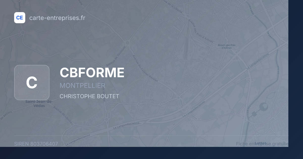 CBFORME — 803706407 — fiche entreprise