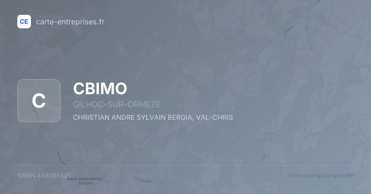 CBIMO — 448595421 — fiche entreprise