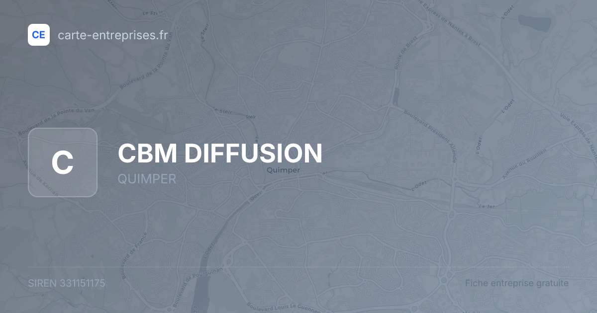 CBM DIFFUSION — 331151175 — fiche entreprise
