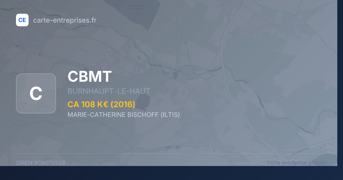 CBMT — 808070528 — fiche entreprise