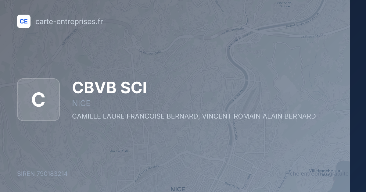 CBVB SCI — 790183214 — fiche entreprise