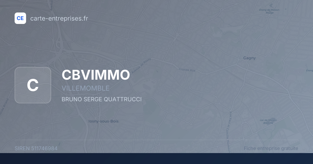 CBVIMMO — 511746984 — fiche entreprise