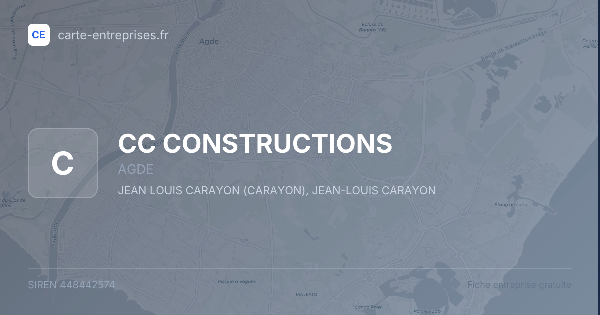 CC CONSTRUCTIONS — 448442574 — fiche entreprise