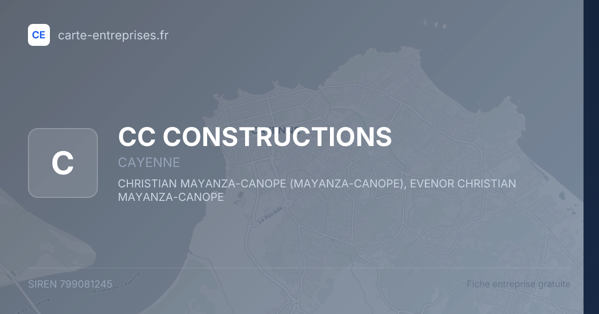 CC CONSTRUCTIONS — 799081245 — fiche entreprise