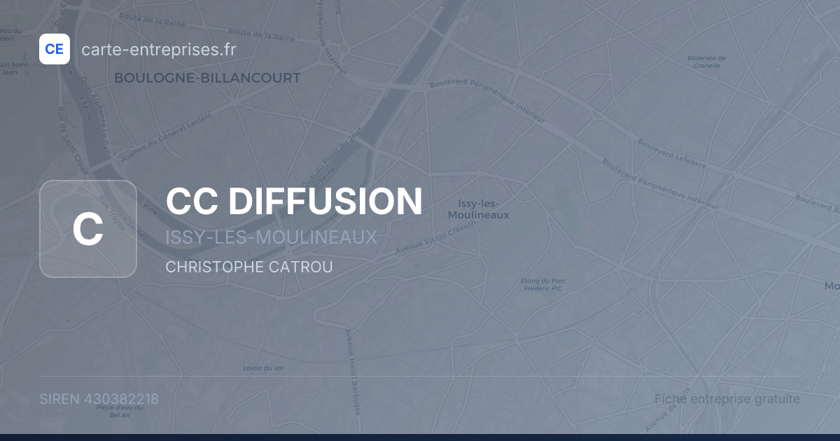 CC DIFFUSION — 430382218 — fiche entreprise