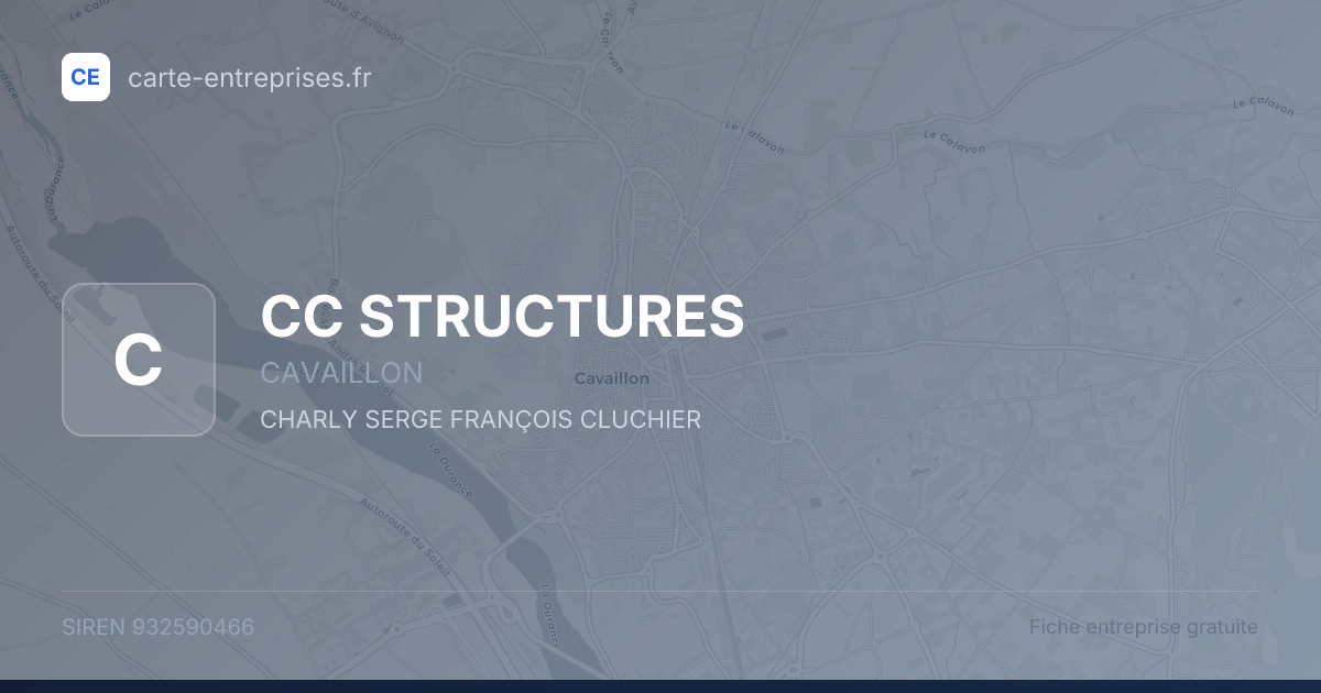 CC STRUCTURES — 932590466 — fiche entreprise