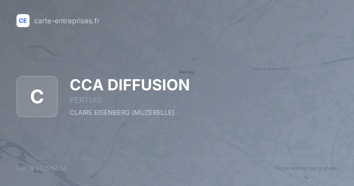 CCA DIFFUSION — 422175034 — fiche entreprise