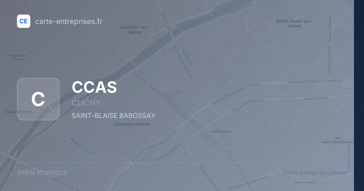 CCAS — 101415503 — fiche entreprise