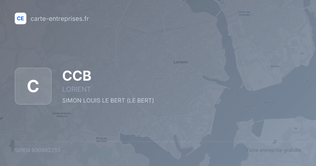 CCB — 930862255 — fiche entreprise