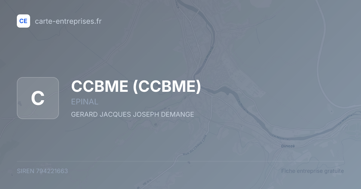 CCBME — 794221663 — fiche entreprise