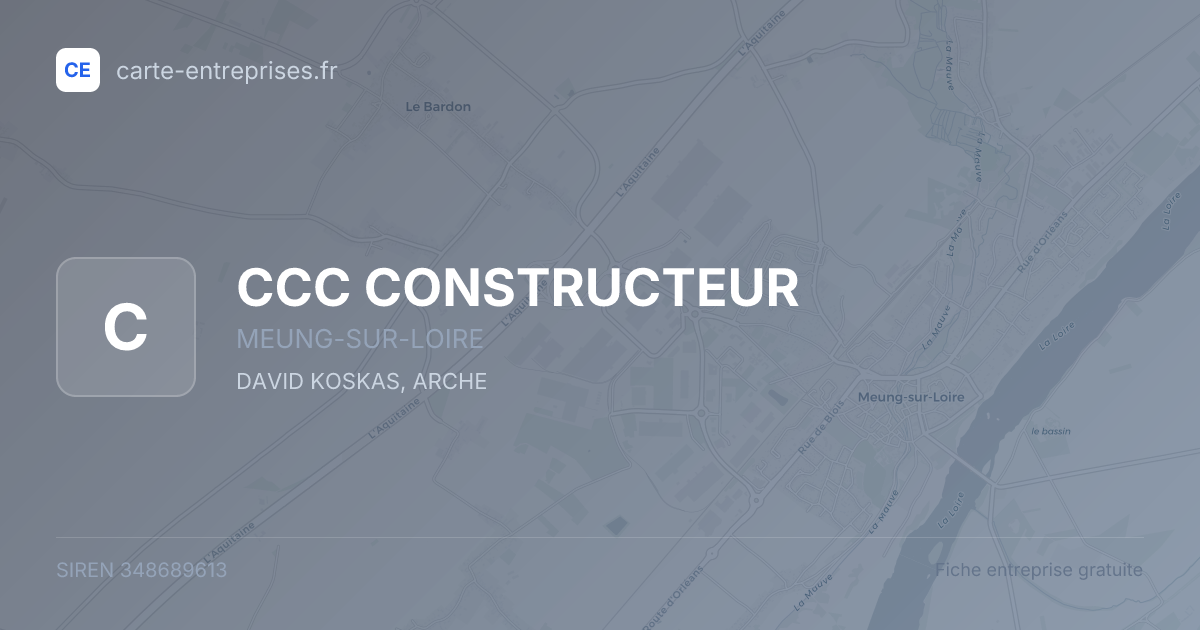 CCC CONSTRUCTEUR — 348689613 — fiche entreprise
