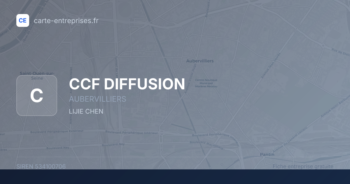 CCF DIFFUSION — 534100706 — fiche entreprise