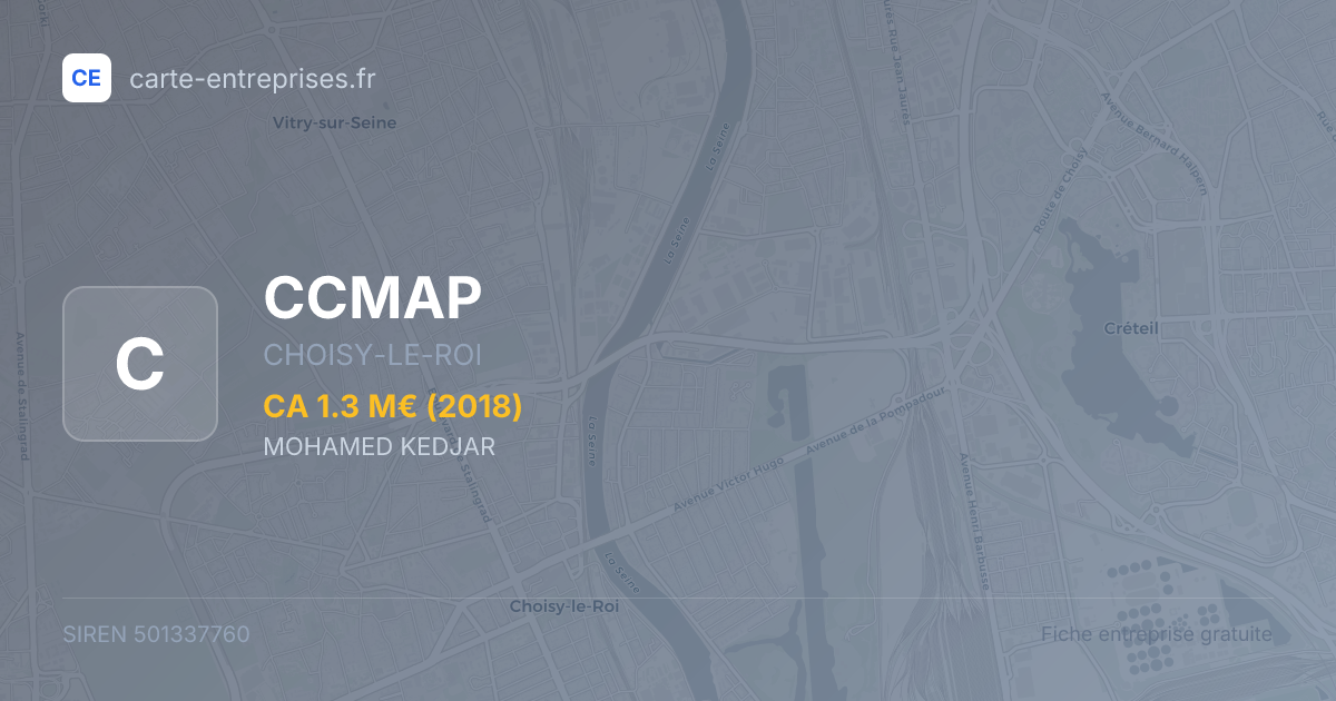 CCMAP — 501337760 — fiche entreprise