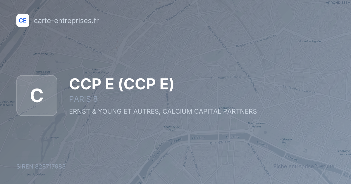 CCP E — 828717983 — fiche entreprise