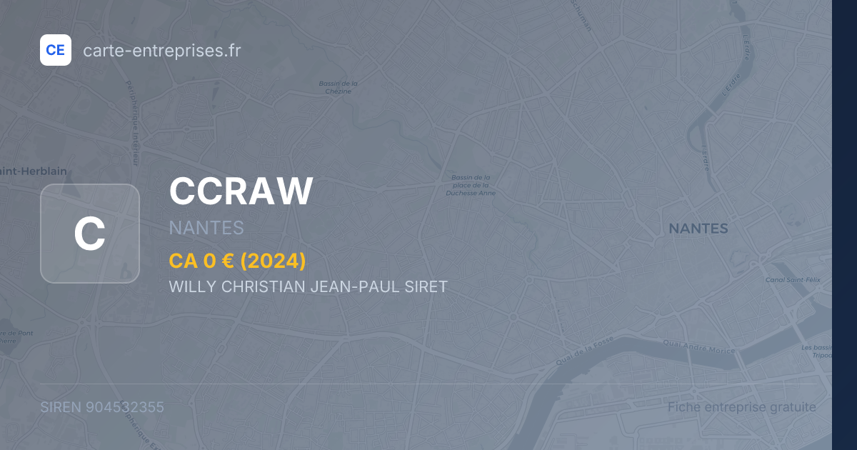 CCRAW — 904532355 — fiche entreprise