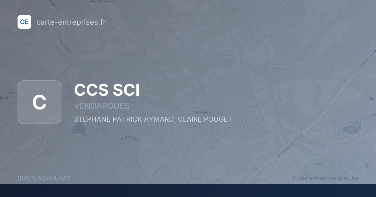 CCS SCI — 532947512 — fiche entreprise