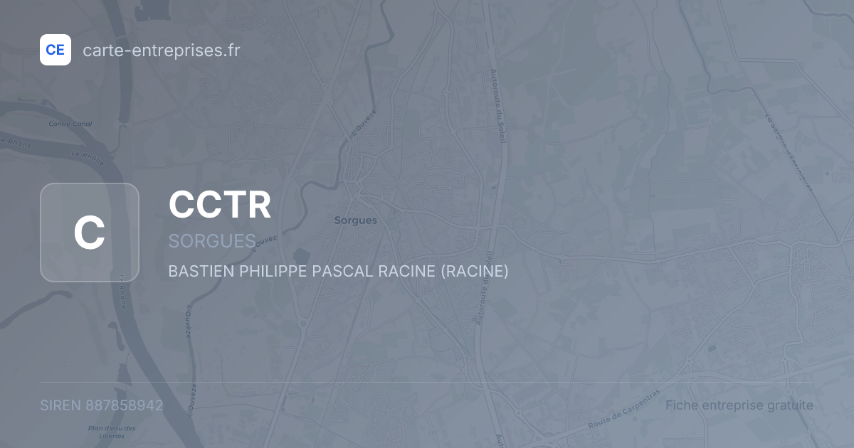 CCTR — 887858942 — fiche entreprise