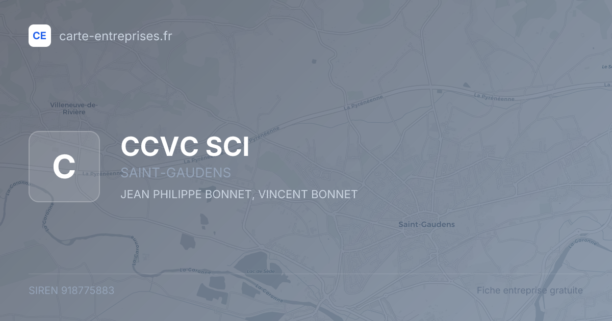 CCVC SCI — 918775883 — fiche entreprise