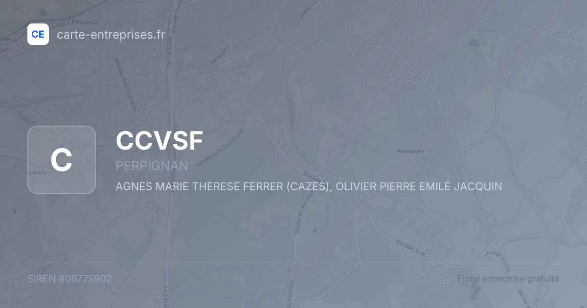CCVSF — 808775902 — fiche entreprise