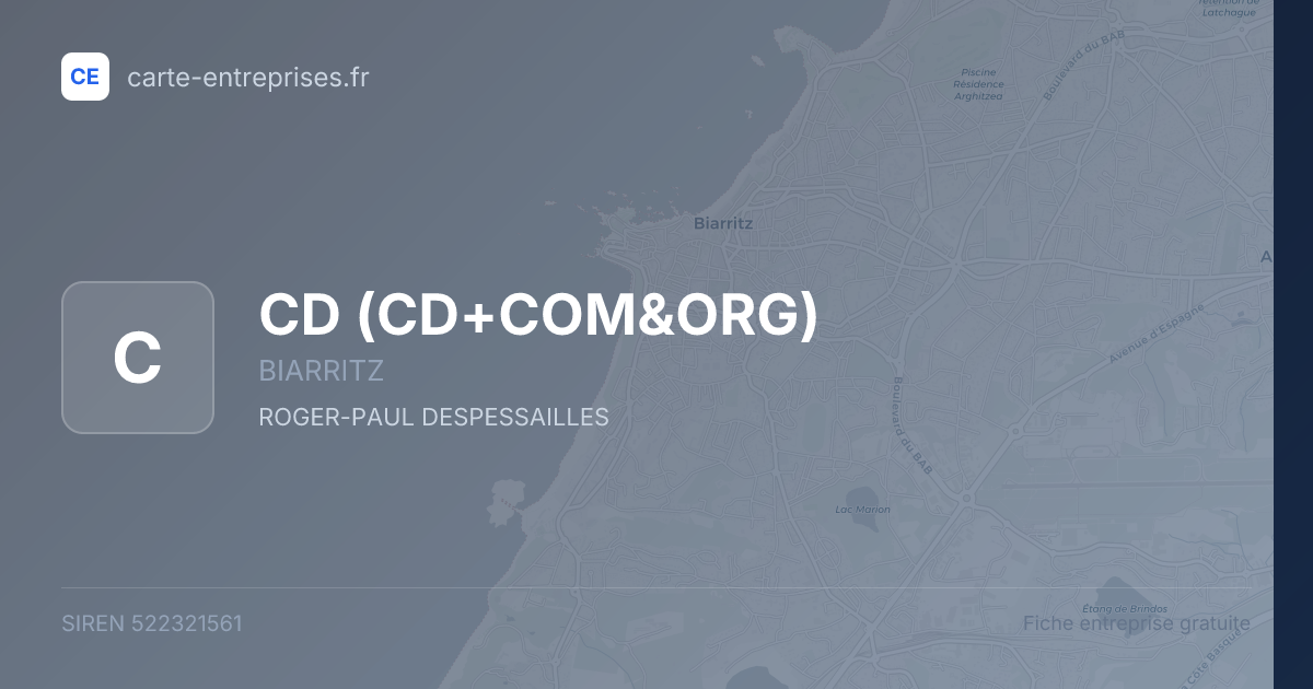 CD (CD+COM&ORG) — 522321561 — fiche entreprise