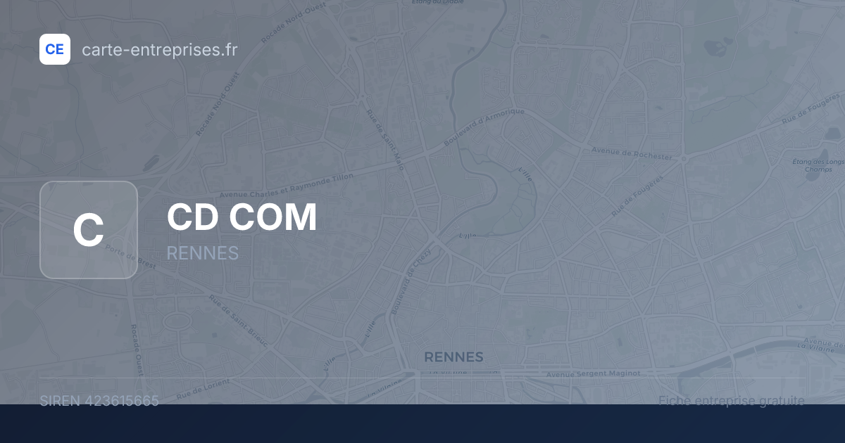 CD COM — 423615665 — fiche entreprise